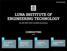 Tablet Screenshot of lunainstitute.com